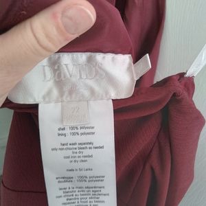 David's Bridal Bridesmaid Dress